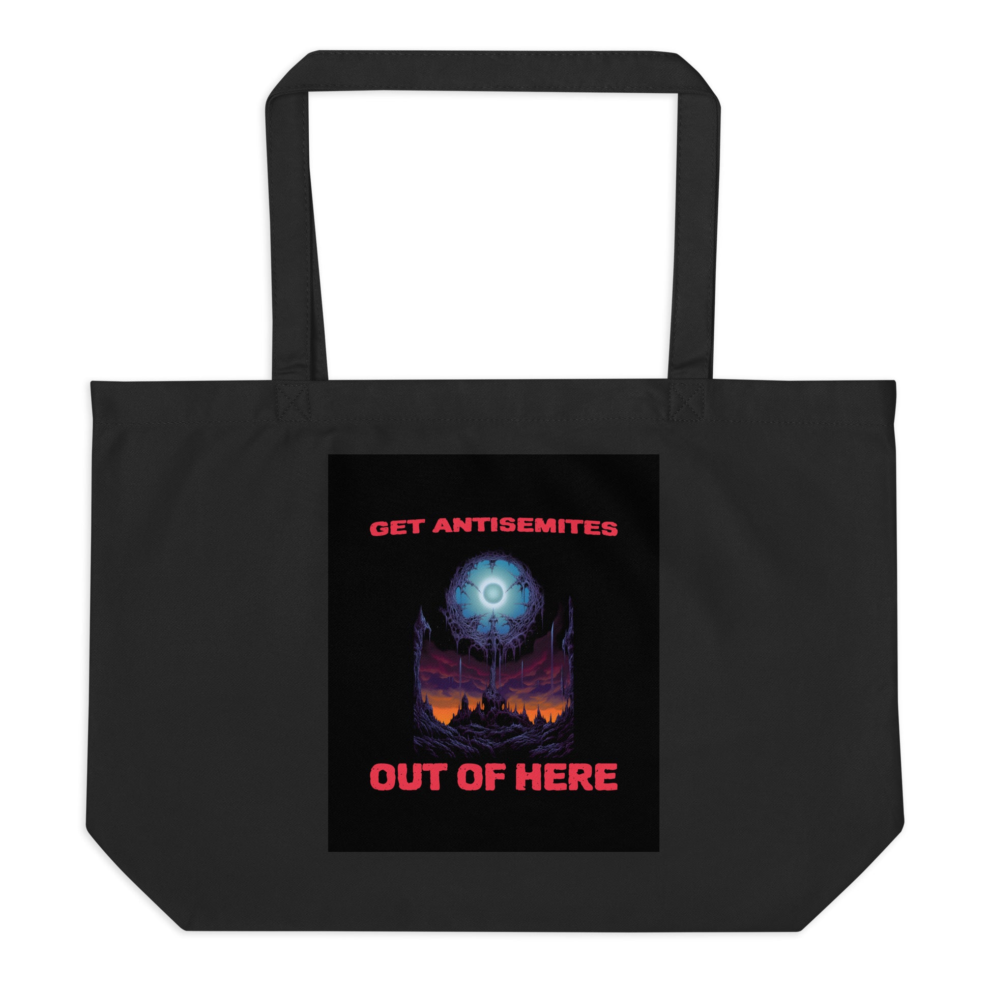 Get Alien Out | Antisemitism | Large Organic Tote Bag Jouparty