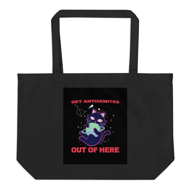 Get Alien Out | Antisemitism | Large Organic Tote Bag