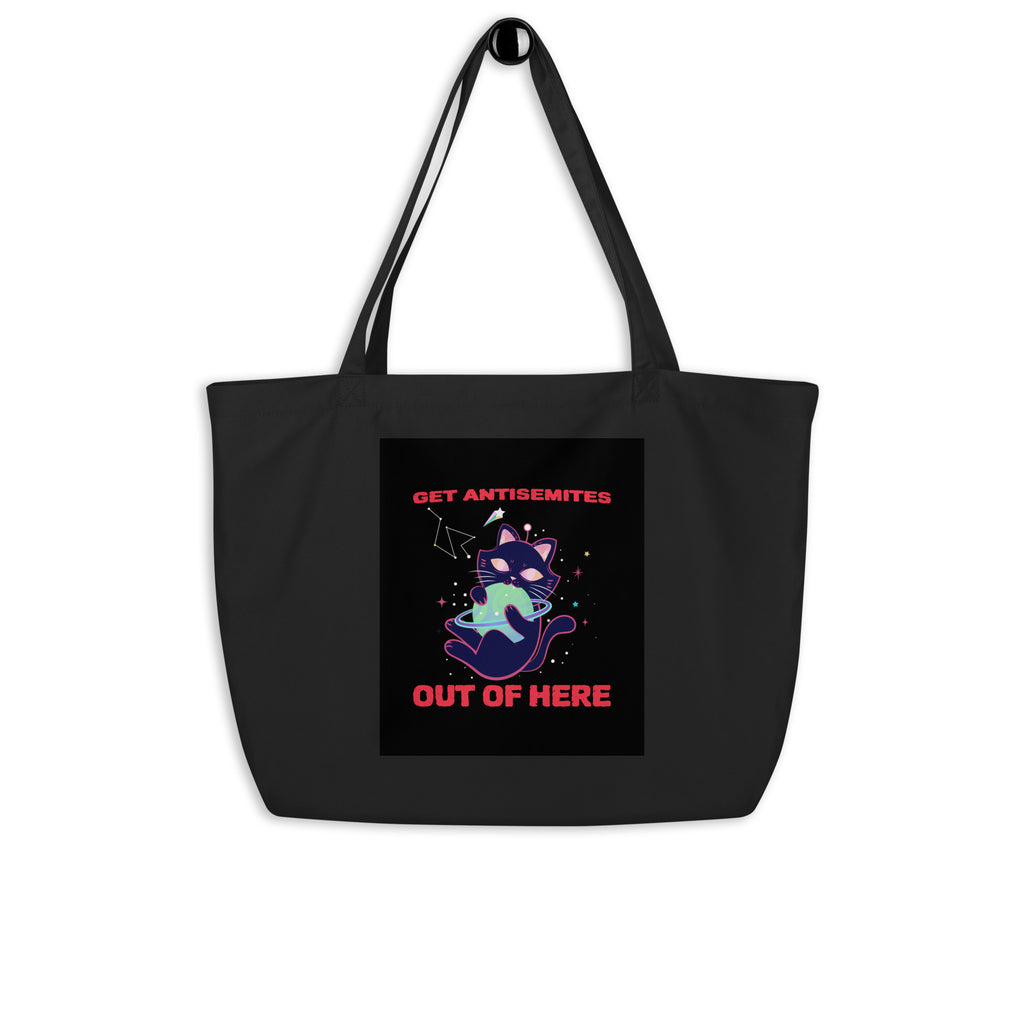 Get Alien Out | Antisemitism | Large Organic Tote Bag