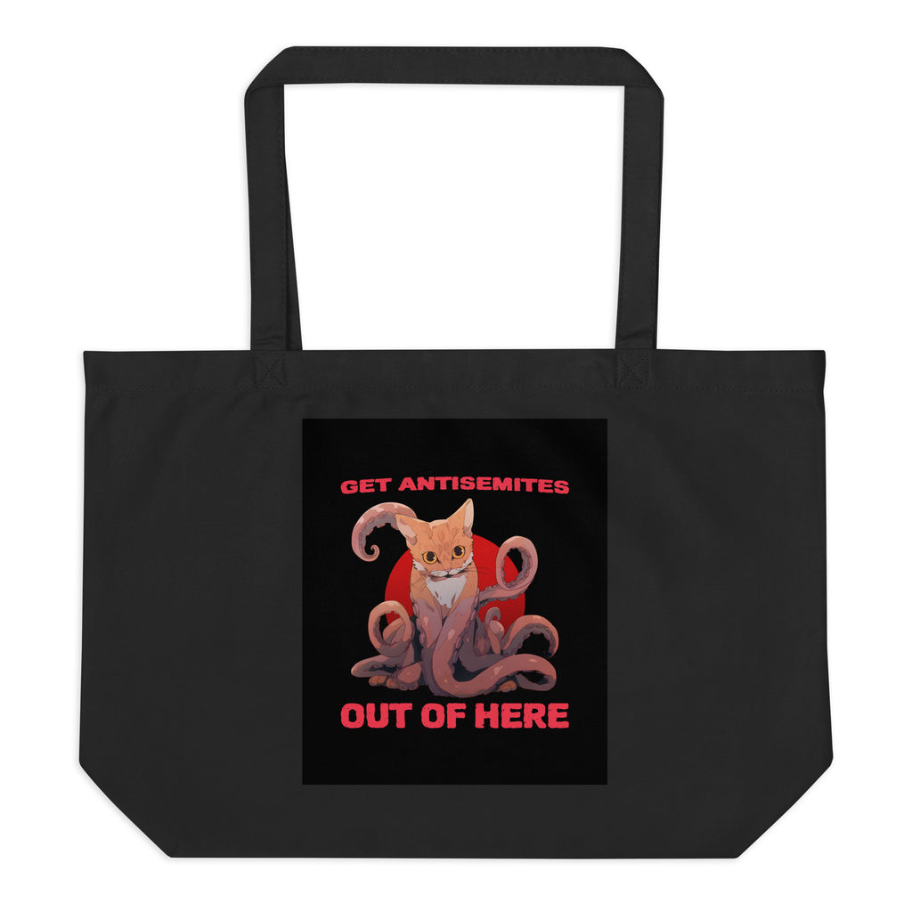 Get Alien Out | Antisemitism | Large Organic Tote Bag Jouparty