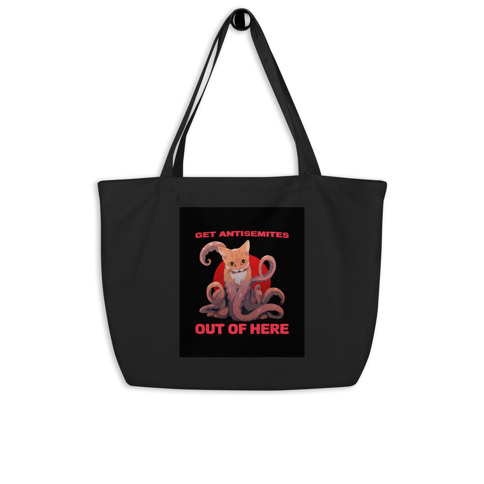 Get Alien Out | Antisemitism | Large Organic Tote Bag Jouparty
