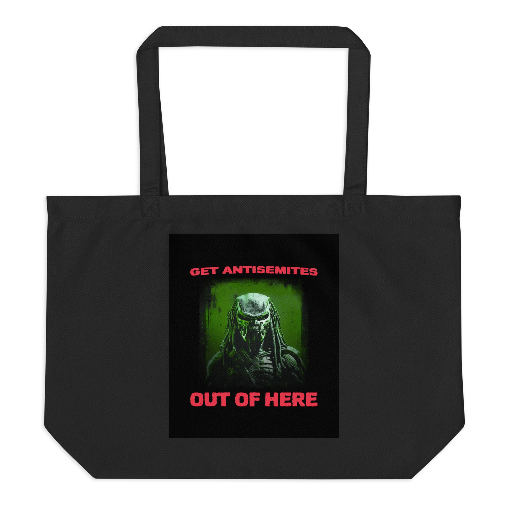 Get Alien Out | Antisemitism | Large Organic Tote Bag Jouparty