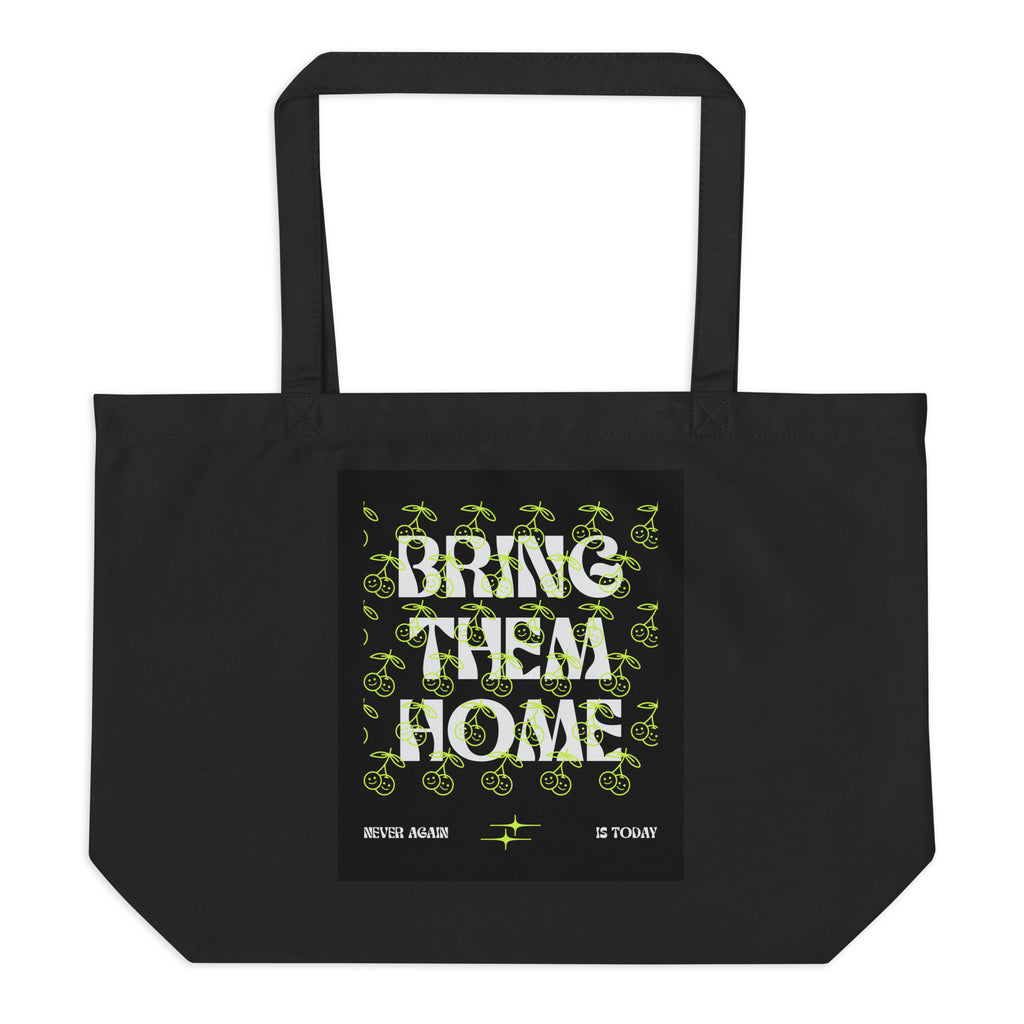 Bring Them Home | Neon Green Edition | Large Organic Tote Bag