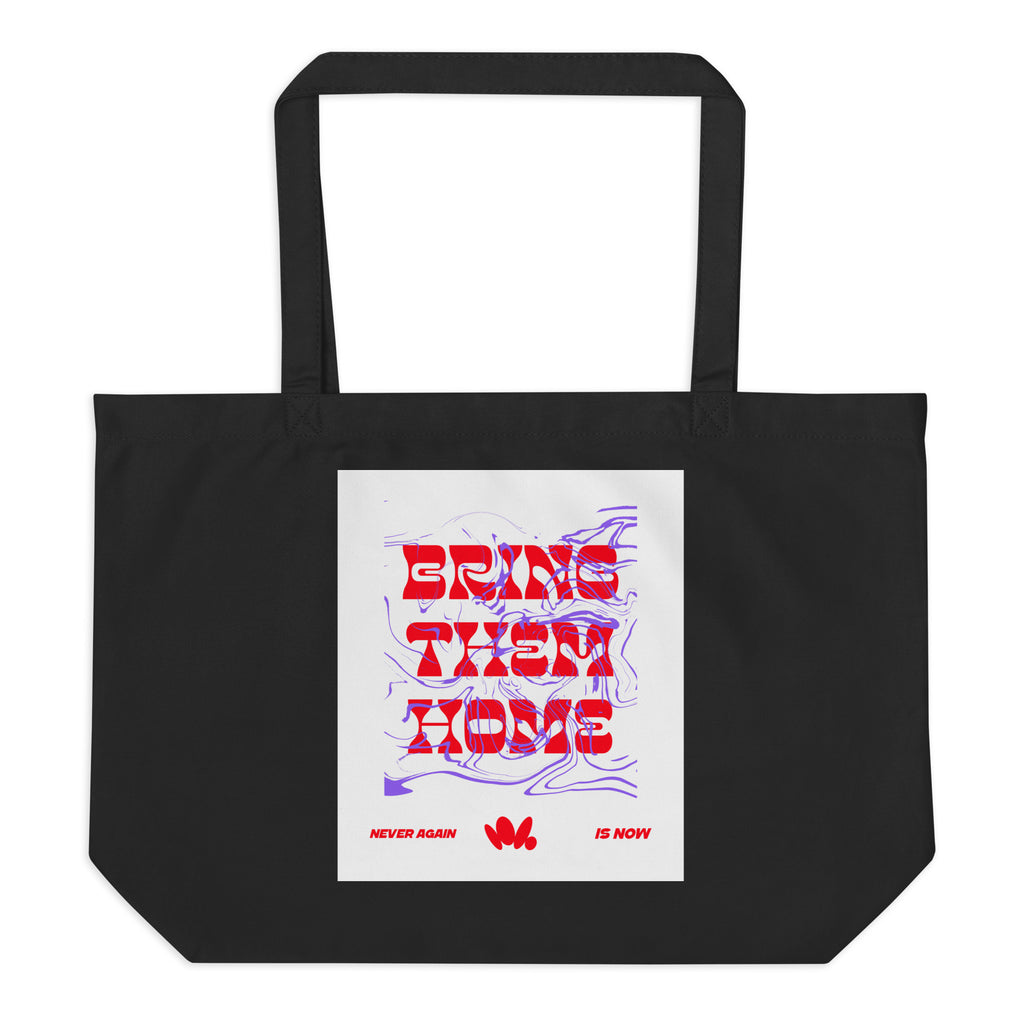 Bring Them Home | Red-Purple Edition | Large Organic Tote Bag