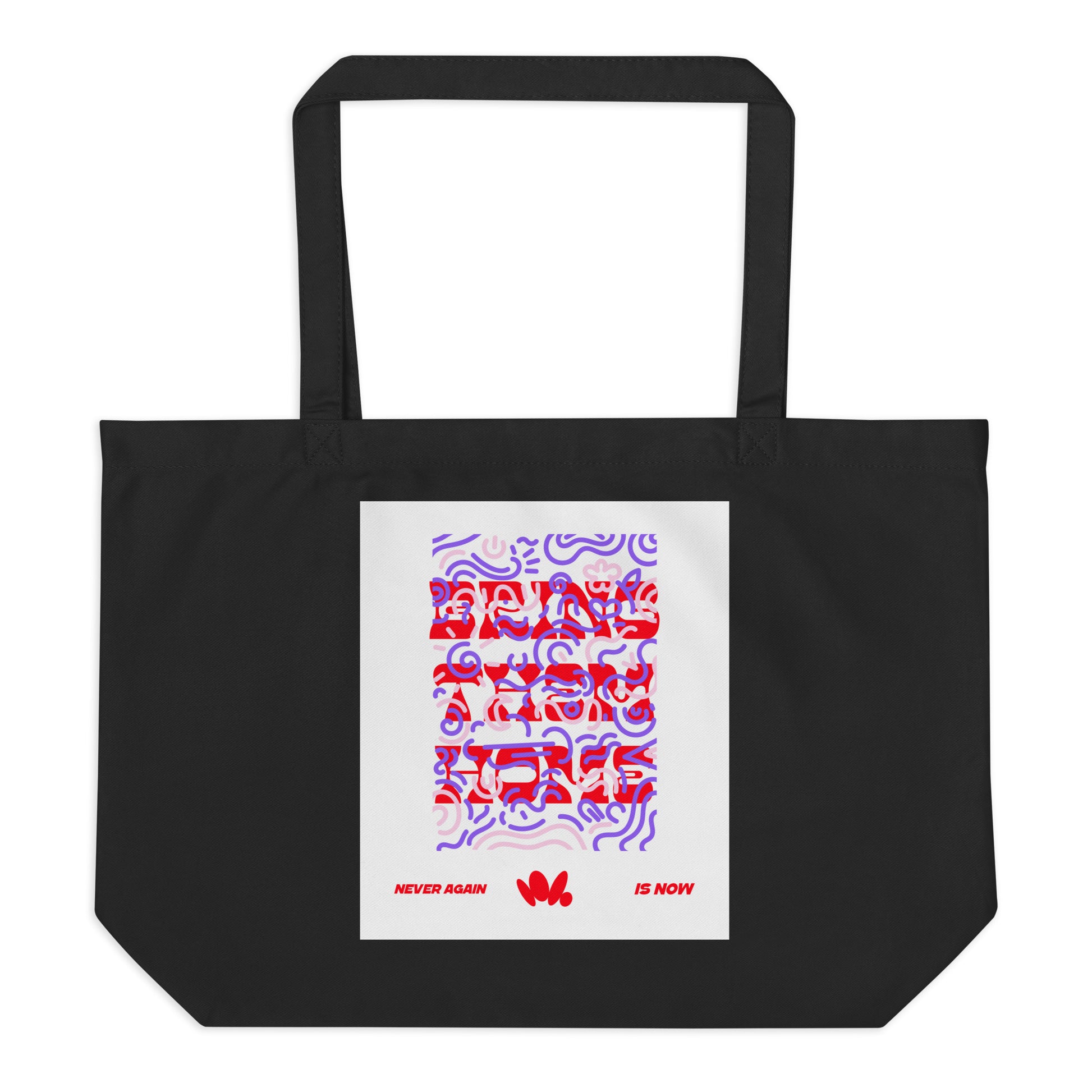 Bring Them Home | Red-Purple Edition | Large Organic Tote Bag