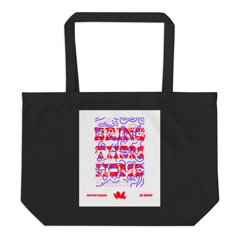 Bring Them Home | Red-Purple Edition | Large Organic Tote Bag