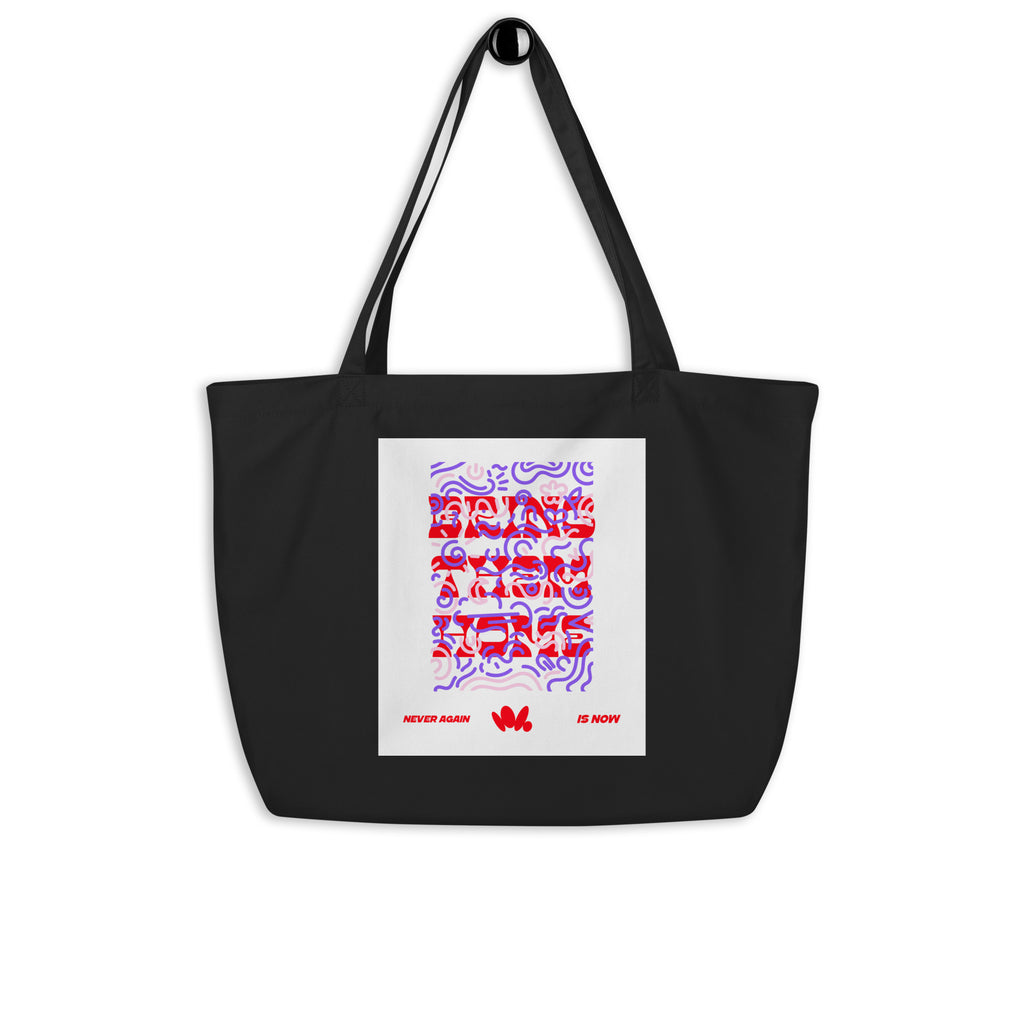 Bring Them Home | Red-Purple Edition | Large Organic Tote Bag