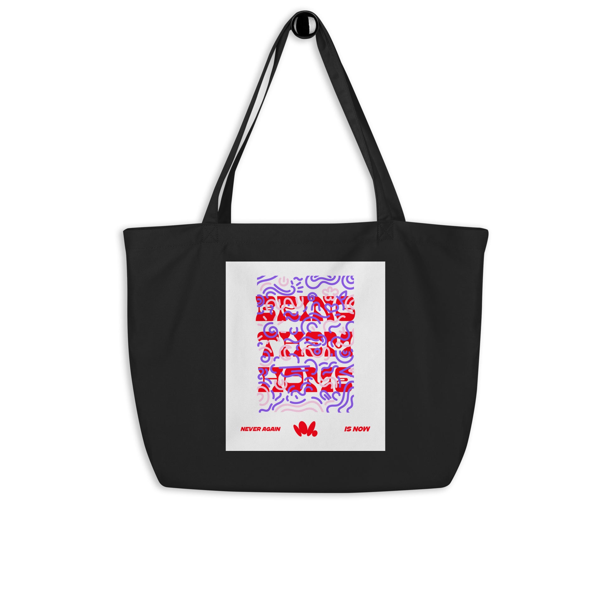 Bring Them Home | Red-Purple Edition | Large Organic Tote Bag