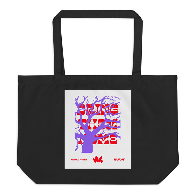 Bring Them Home | Red-Purple Edition | Large Organic Tote Bag