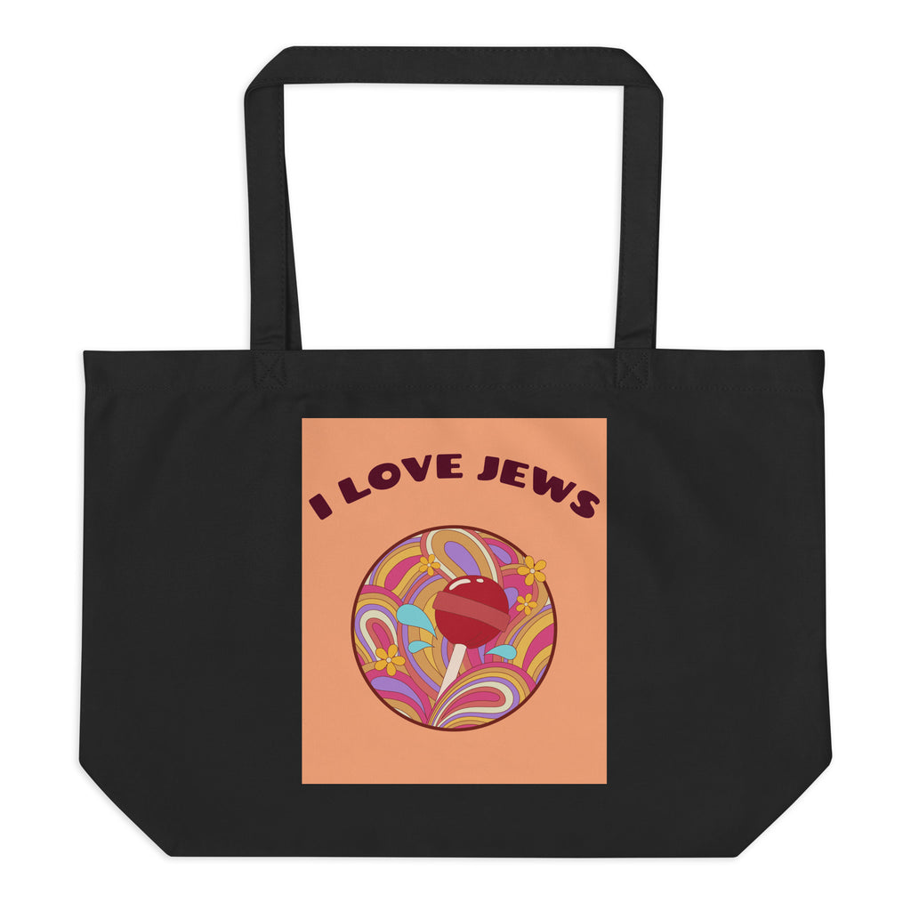 All In For Jews | Large Organic Tote Bag Jouparty