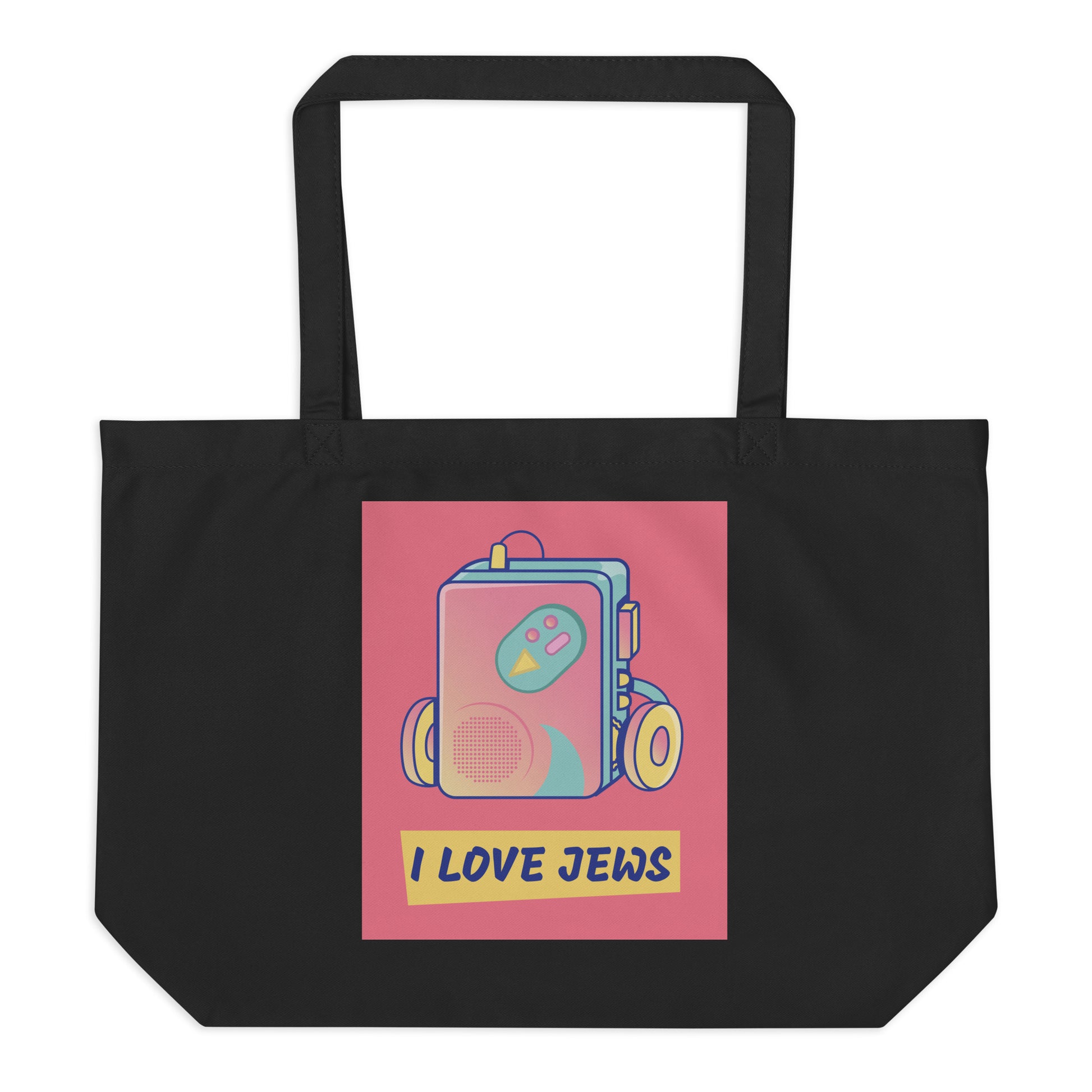 All In For Jews | Large Organic Tote Bag Jouparty