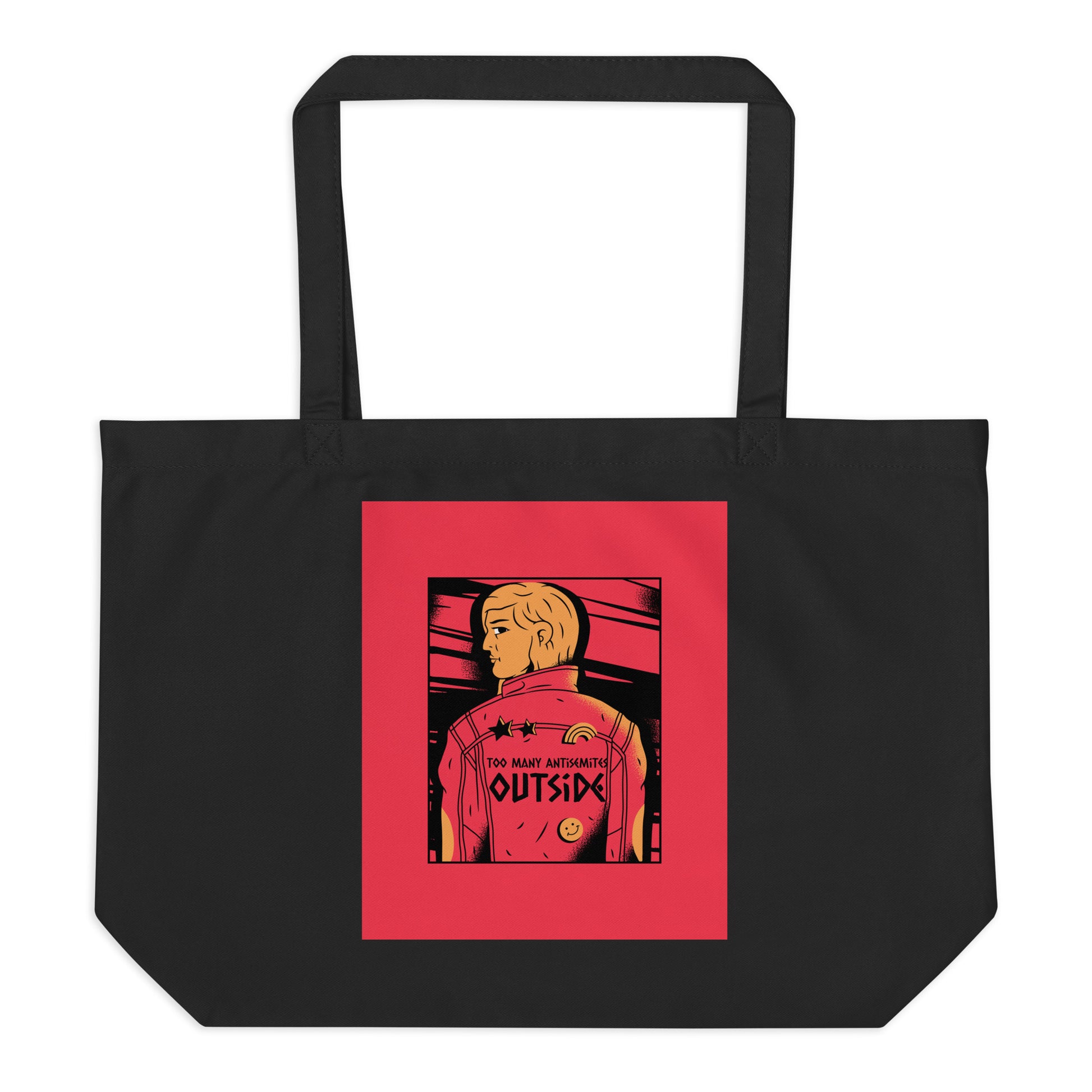 Too Many Antisemites Outside | Large Organic Tote Bag Jouparty