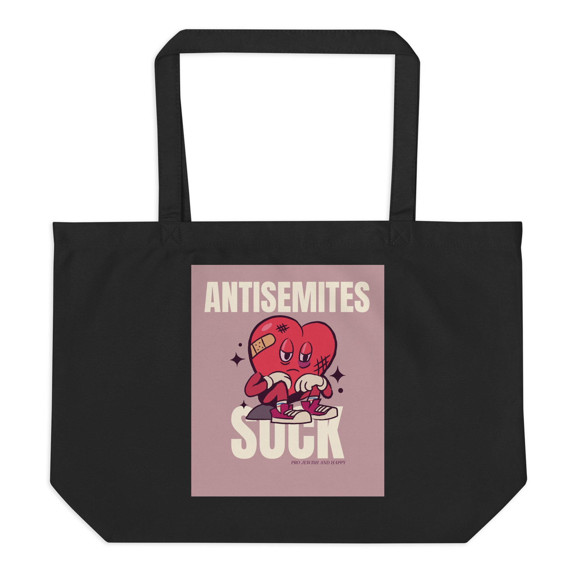 Antisemites Suck | Large Organic Tote Bag Jouparty