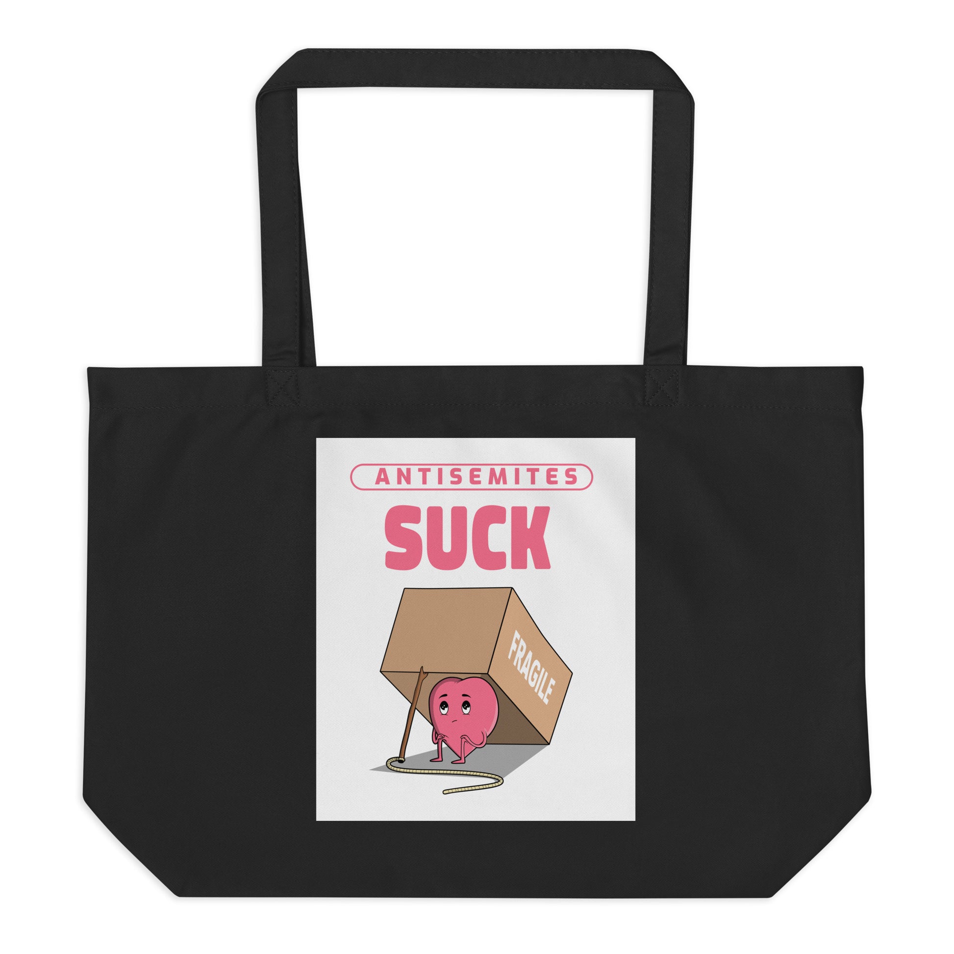 Antisemites Suck | Large Organic Tote Bag Jouparty