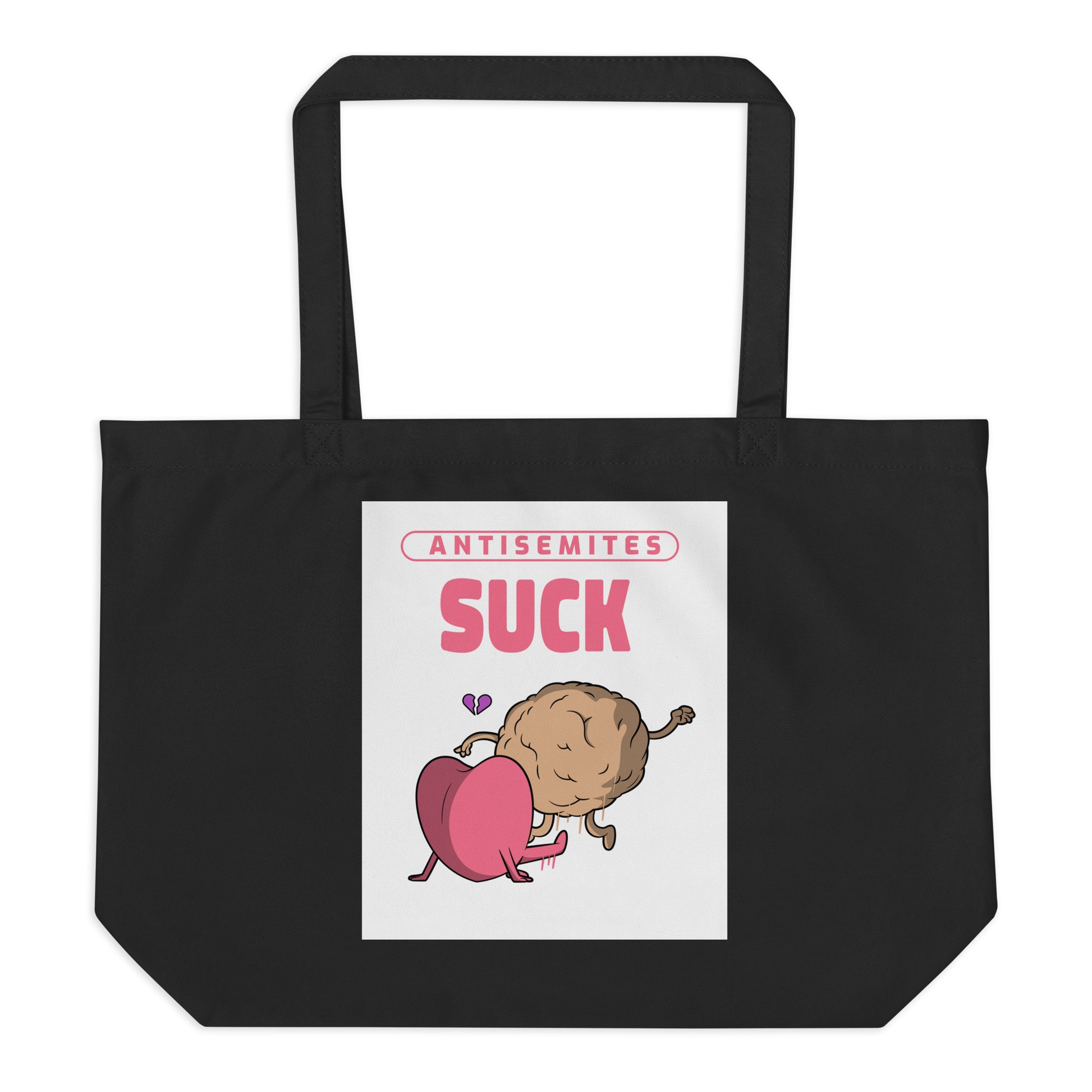 Antisemites Suck | Large Organic Tote Bag Jouparty
