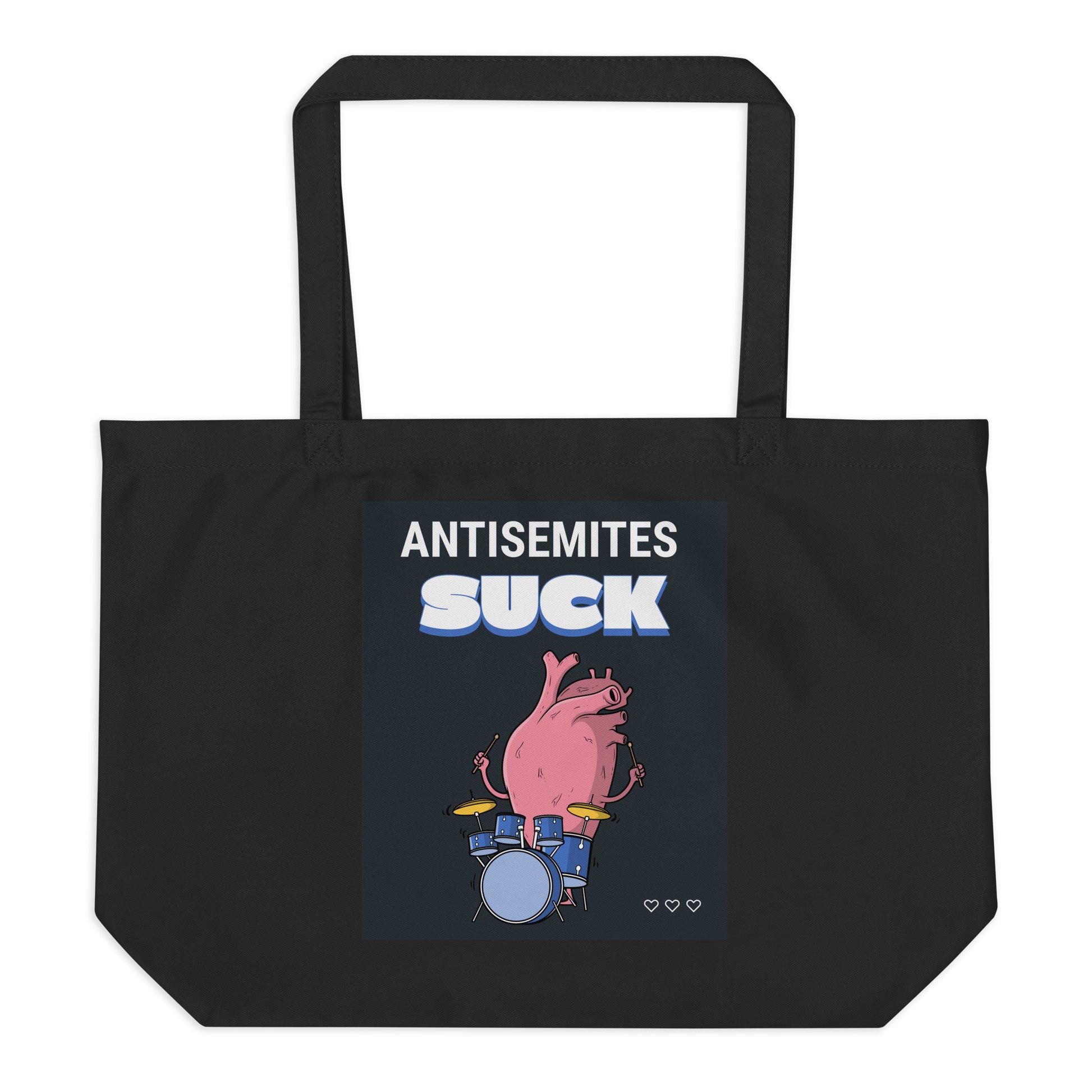 Antisemites Suck | Large Organic Tote Bag Jouparty