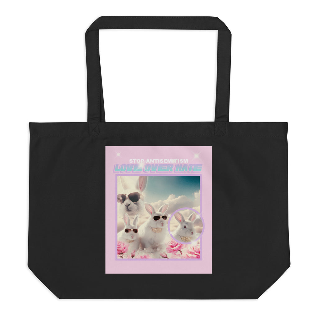 Funny Animals | Antisemitism | Large Organic Tote Bag Jouparty
