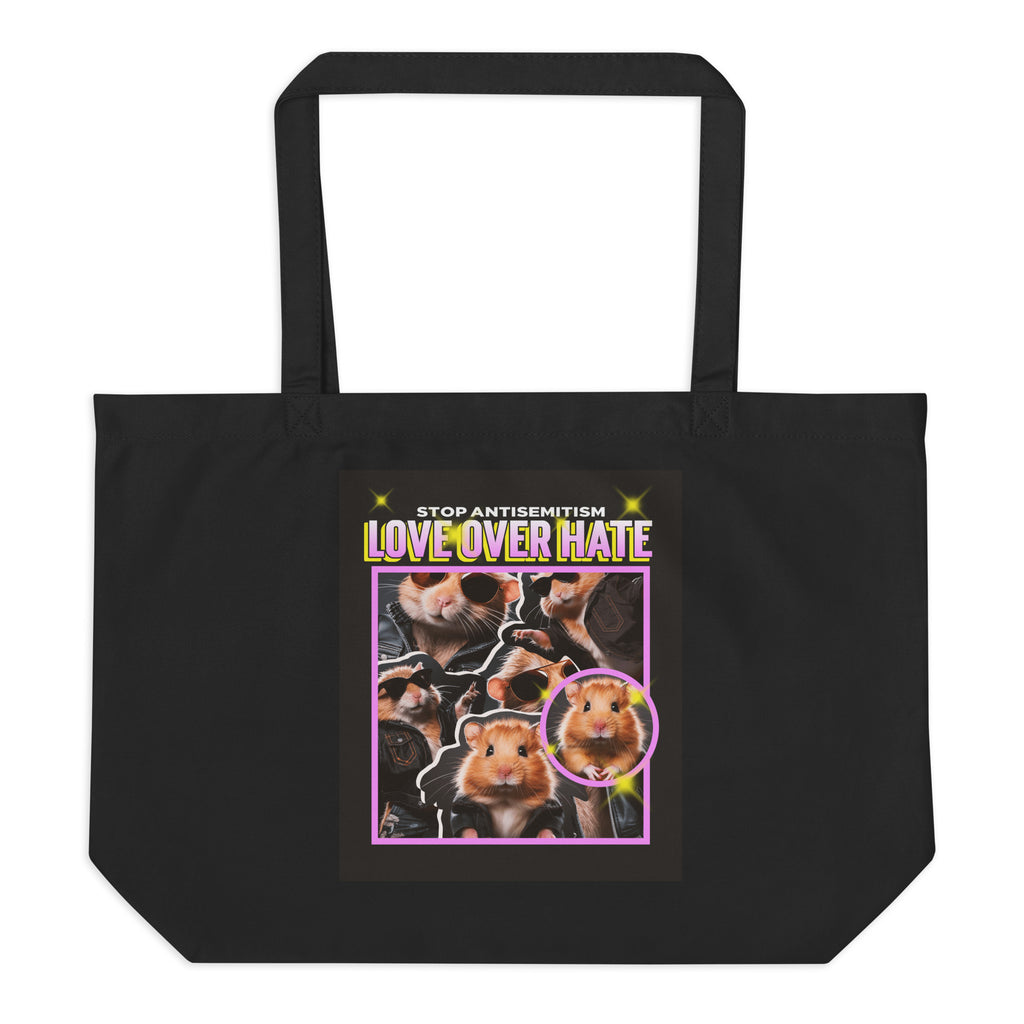 Funny Animals | Antisemitism | Large Organic Tote Bag Jouparty