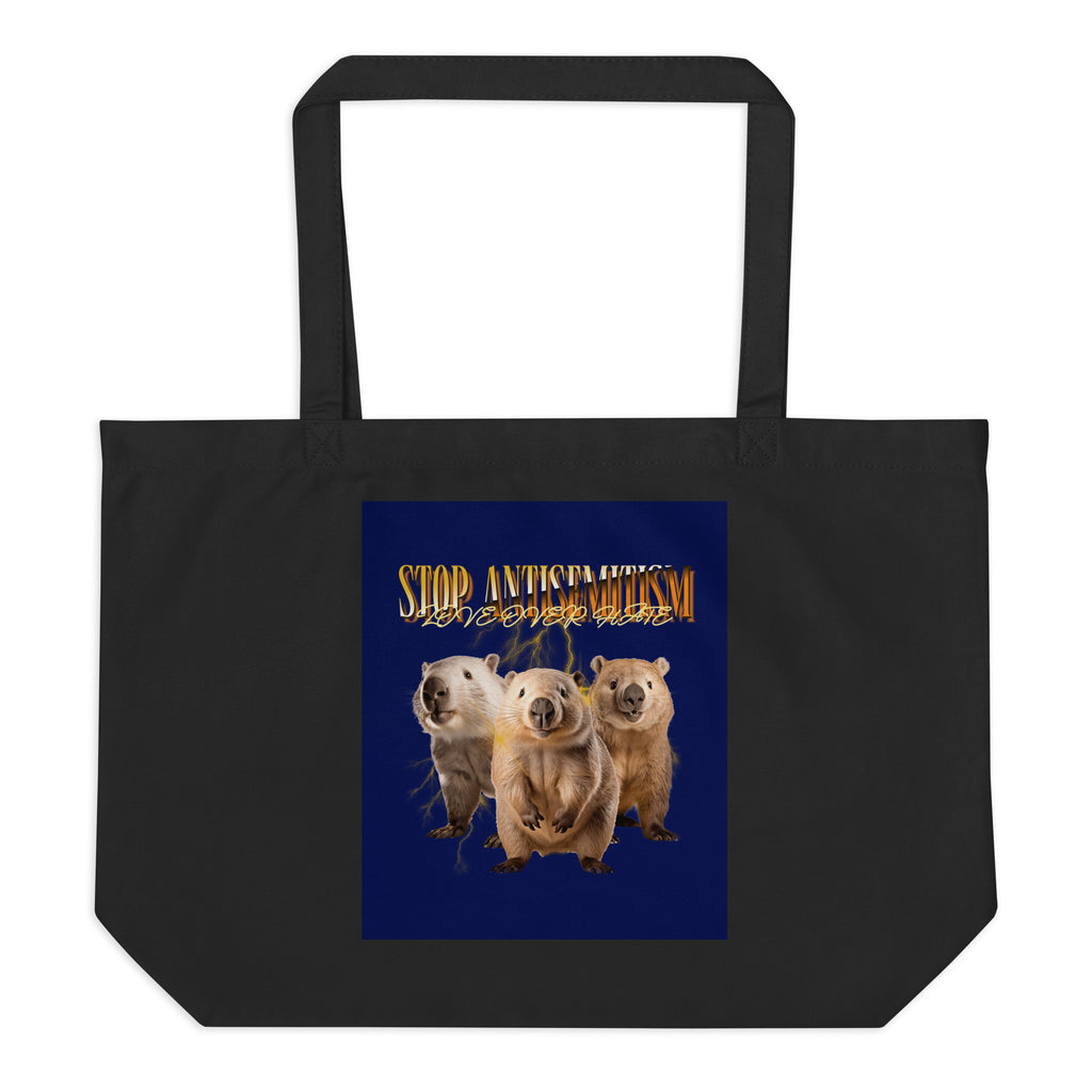 Funny Animals | Antisemitism | Large Organic Tote Bag Jouparty