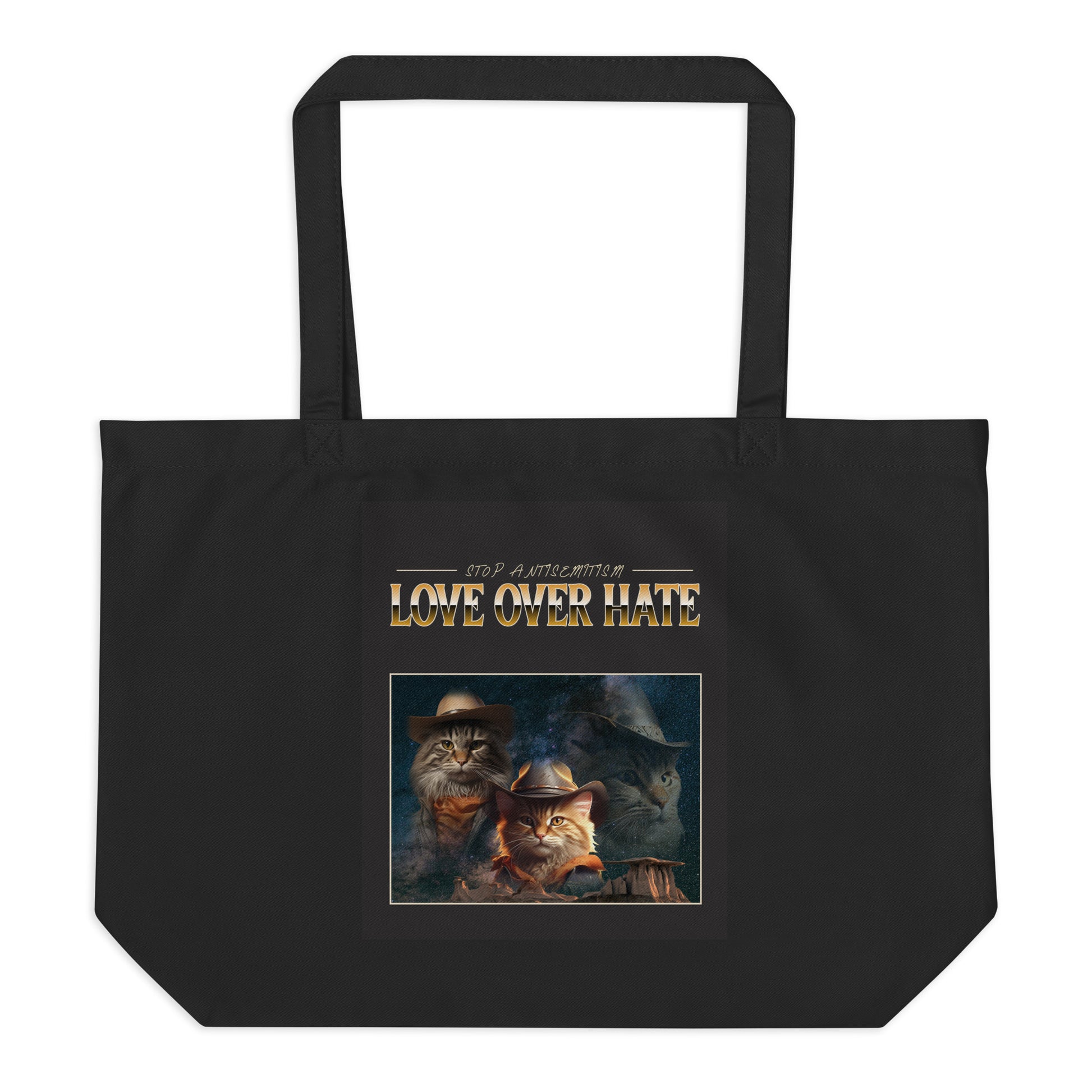 Funny Animals | Antisemitism | Large Organic Tote Bag Jouparty