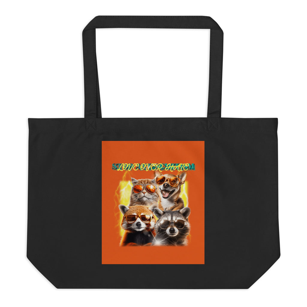 Funny Animals | Antisemitism | Large Organic Tote Bag Jouparty