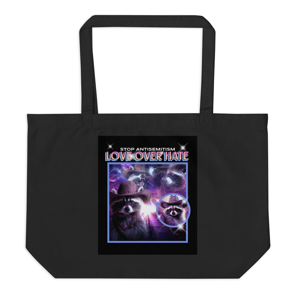 Funny Animals | Antisemitism | Large Organic Tote Bag Jouparty