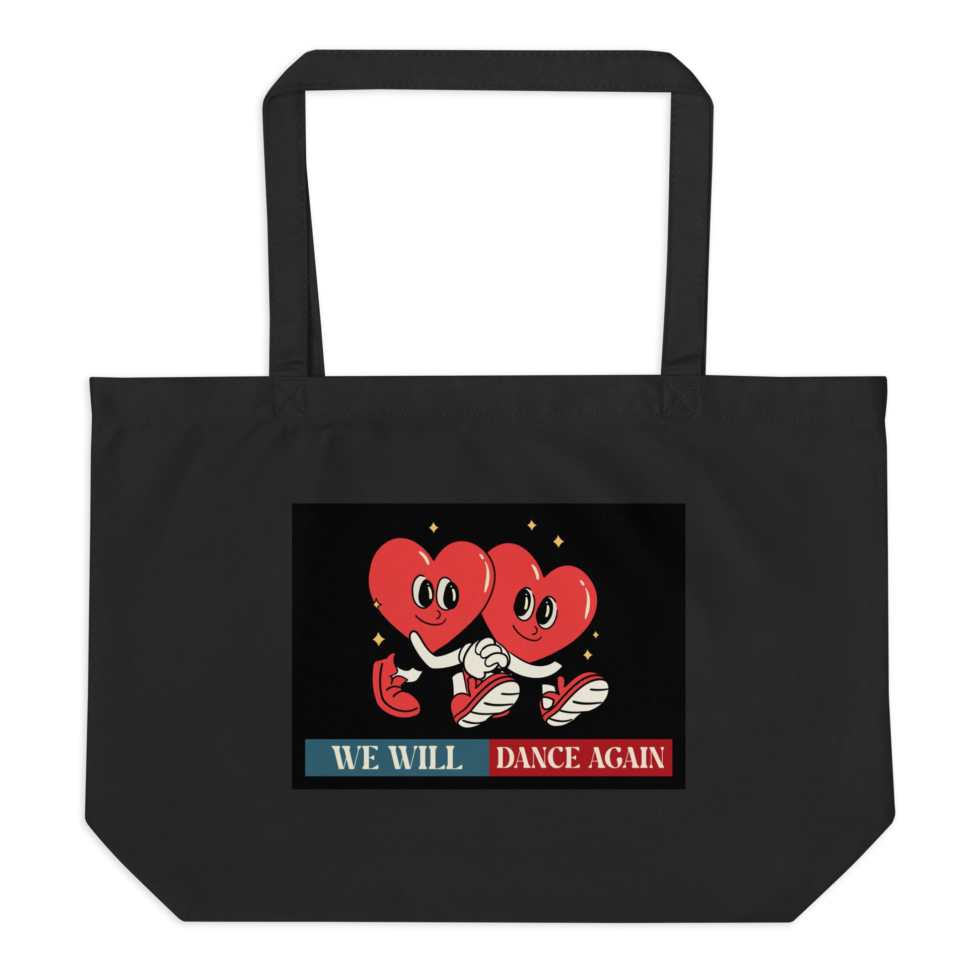 We Will Dance Again | Retro Edition | Large Organic Tote Bag