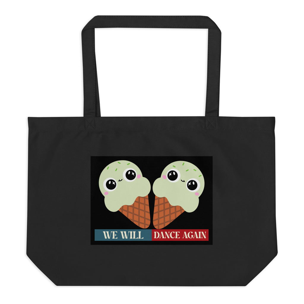 We Will Dance Again | Retro Edition | Large Organic Tote Bag Jouparty