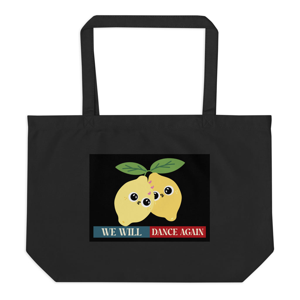 We Will Dance Again | Retro Edition | Large Organic Tote Bag Jouparty
