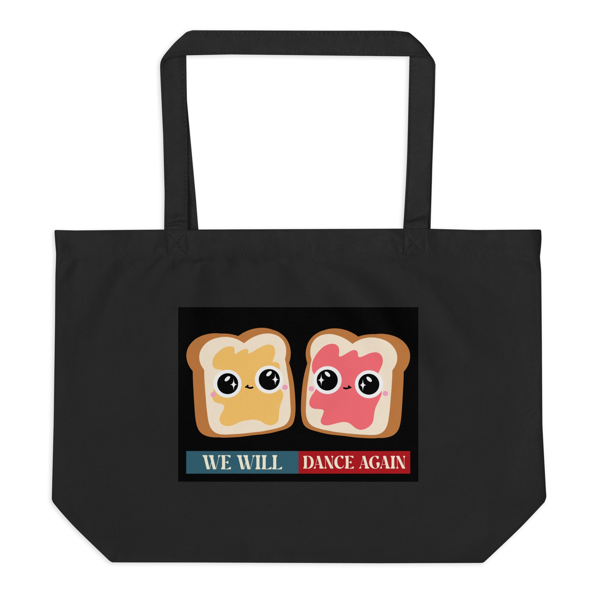 We Will Dance Again | Retro Edition | Large Organic Tote Bag Jouparty