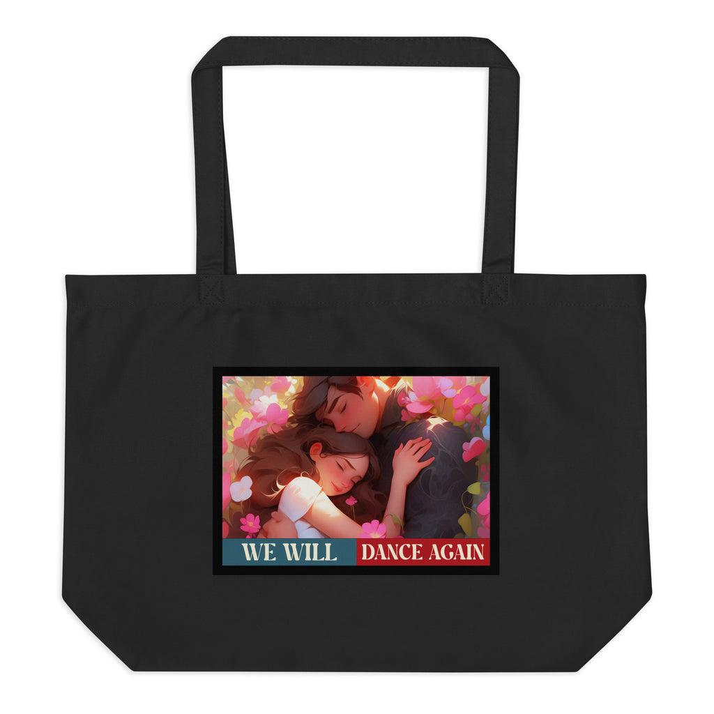 We Will Dance Again | Retro Edition | Large Organic Tote Bag Jouparty