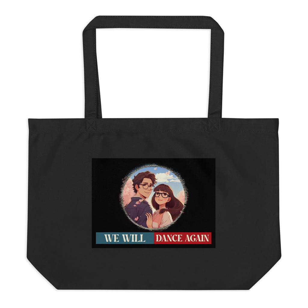 We Will Dance Again | Retro Edition | Large Organic Tote Bag Jouparty