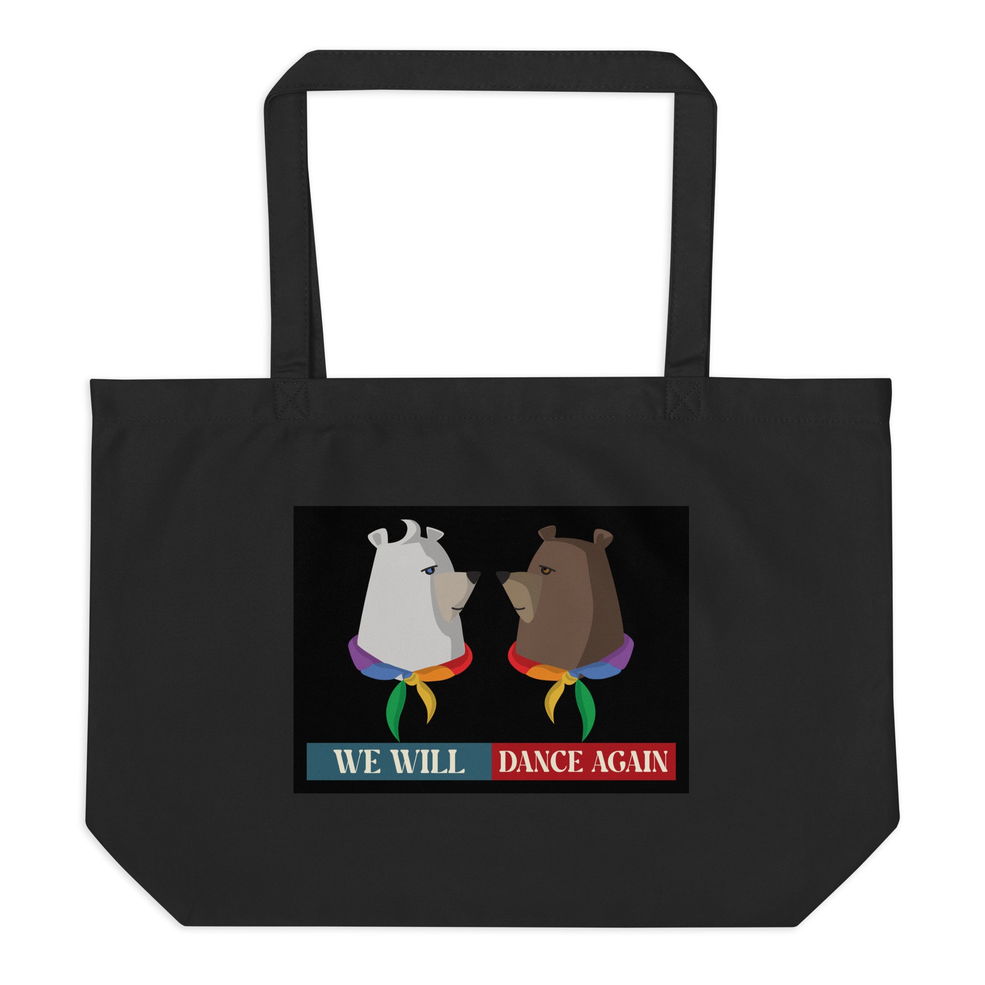 We Will Dance Again | Retro Edition | Large Organic Tote Bag Jouparty