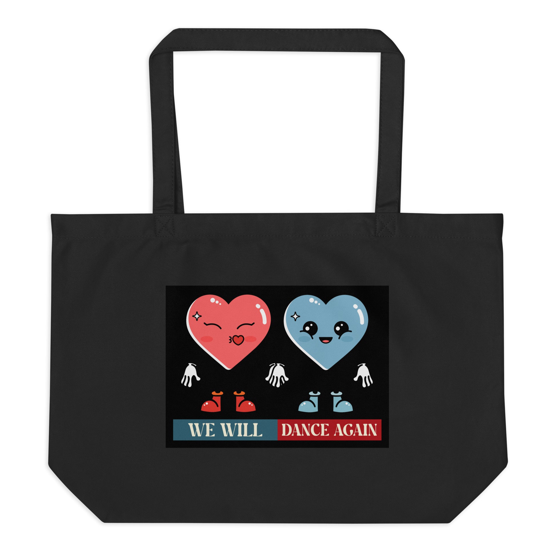 We Will Dance Again | Retro Edition | Large Organic Tote Bag Jouparty