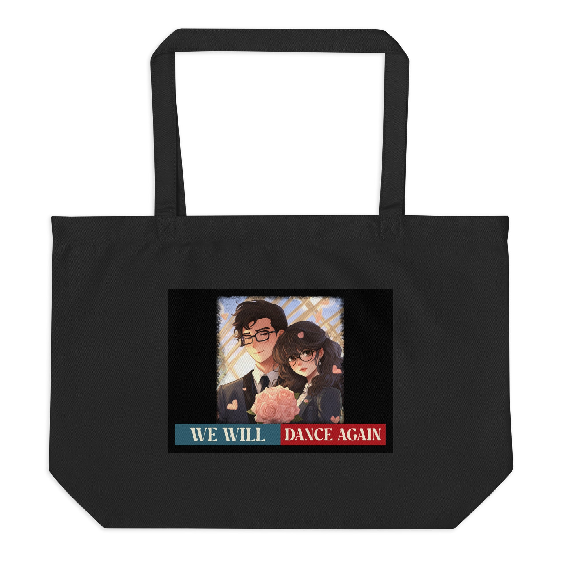 We Will Dance Again | Retro Edition | Large Organic Tote Bag Jouparty