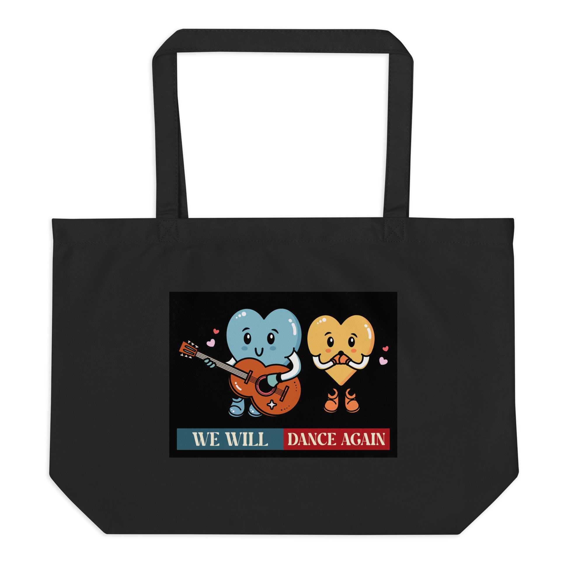 We Will Dance Again | Retro Edition | Large Organic Tote Bag