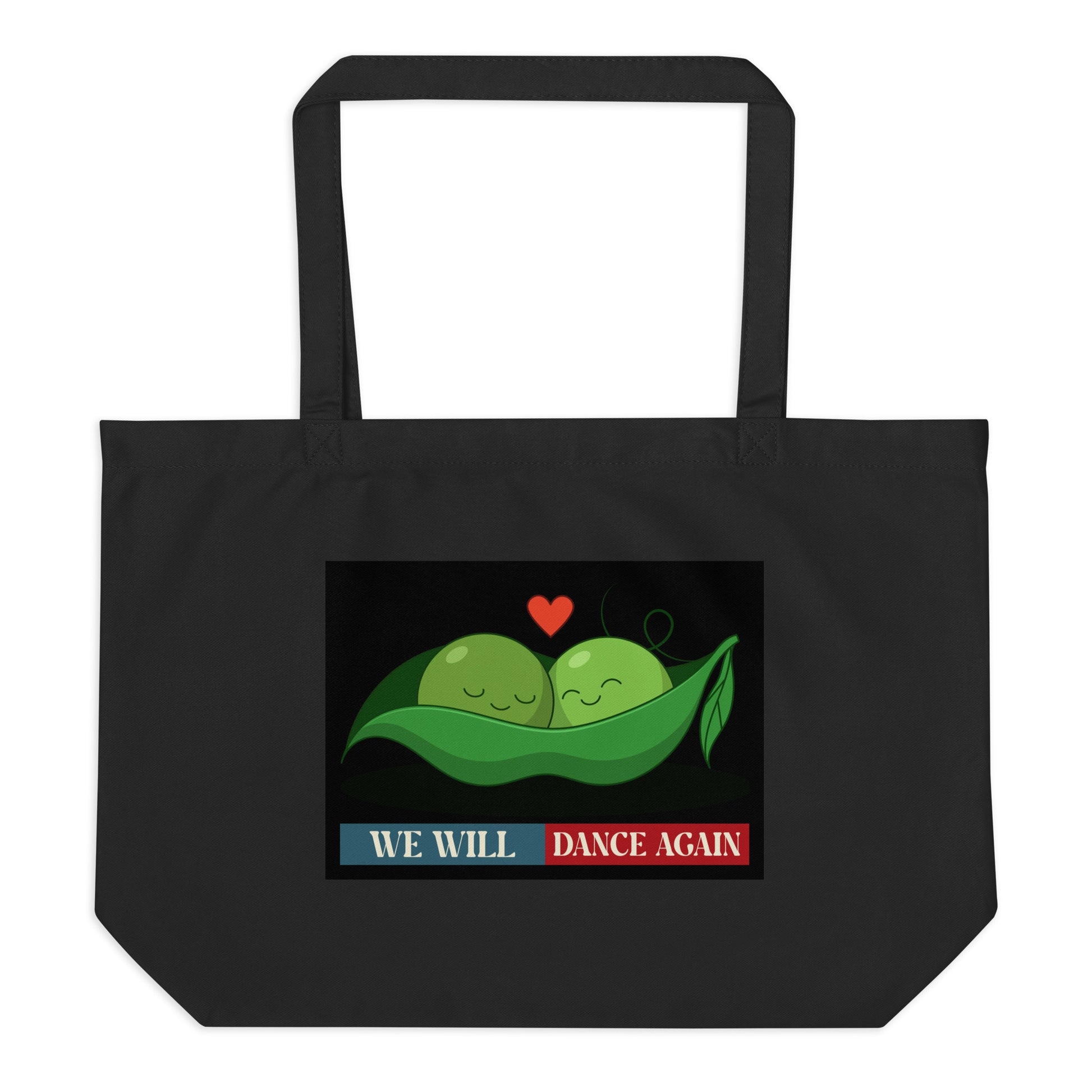 We Will Dance Again | Retro Edition | Large Organic Tote Bag Jouparty