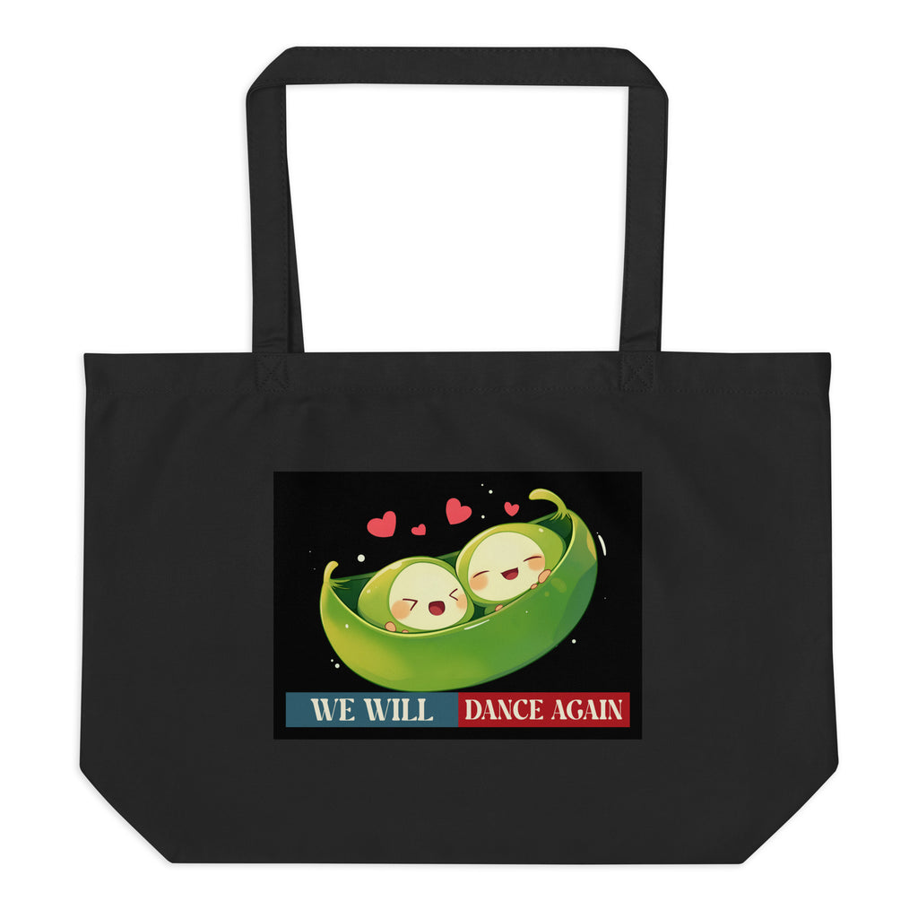 We Will Dance Again | Retro Edition | Large Organic Tote Bag Jouparty