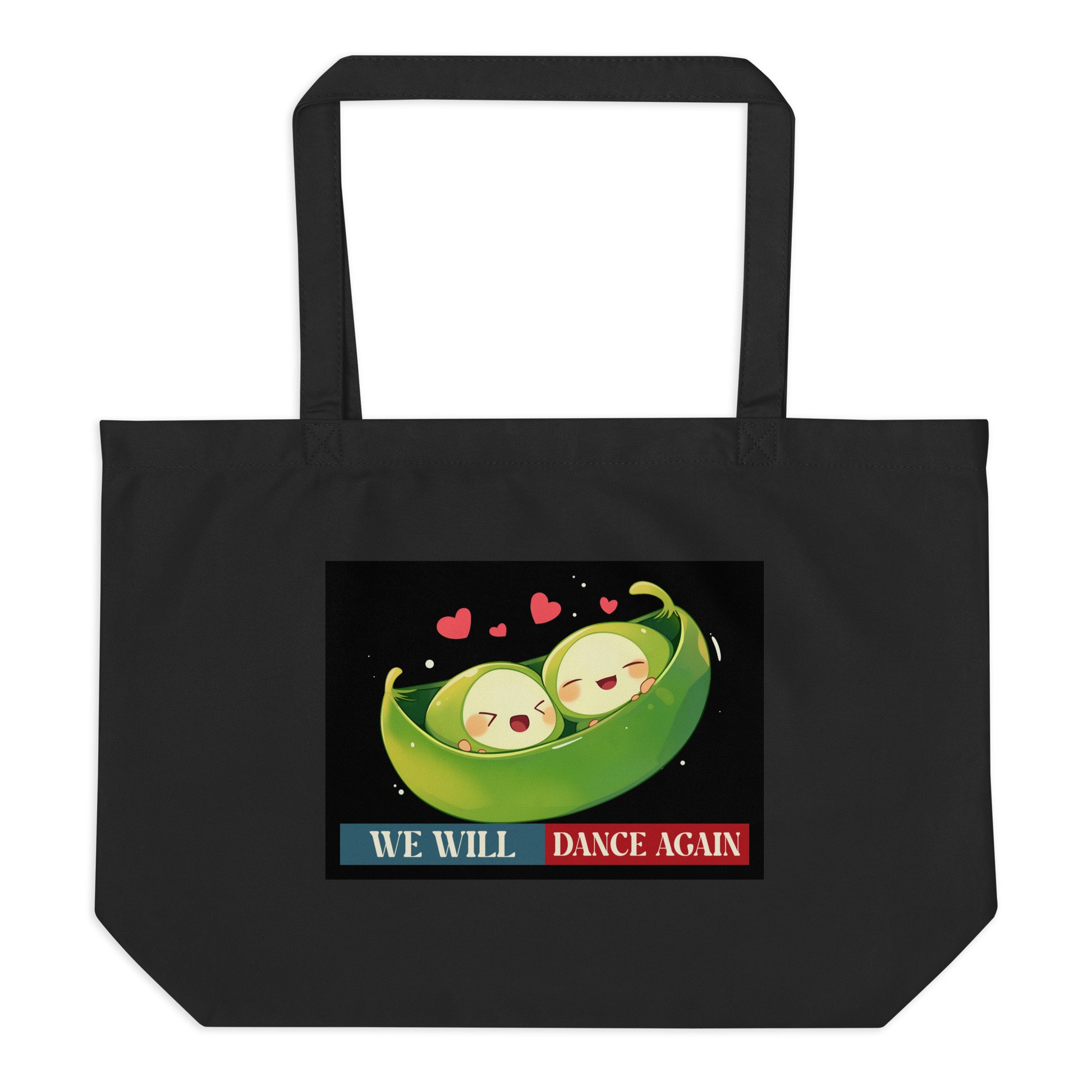 We Will Dance Again | Retro Edition | Large Organic Tote Bag Jouparty
