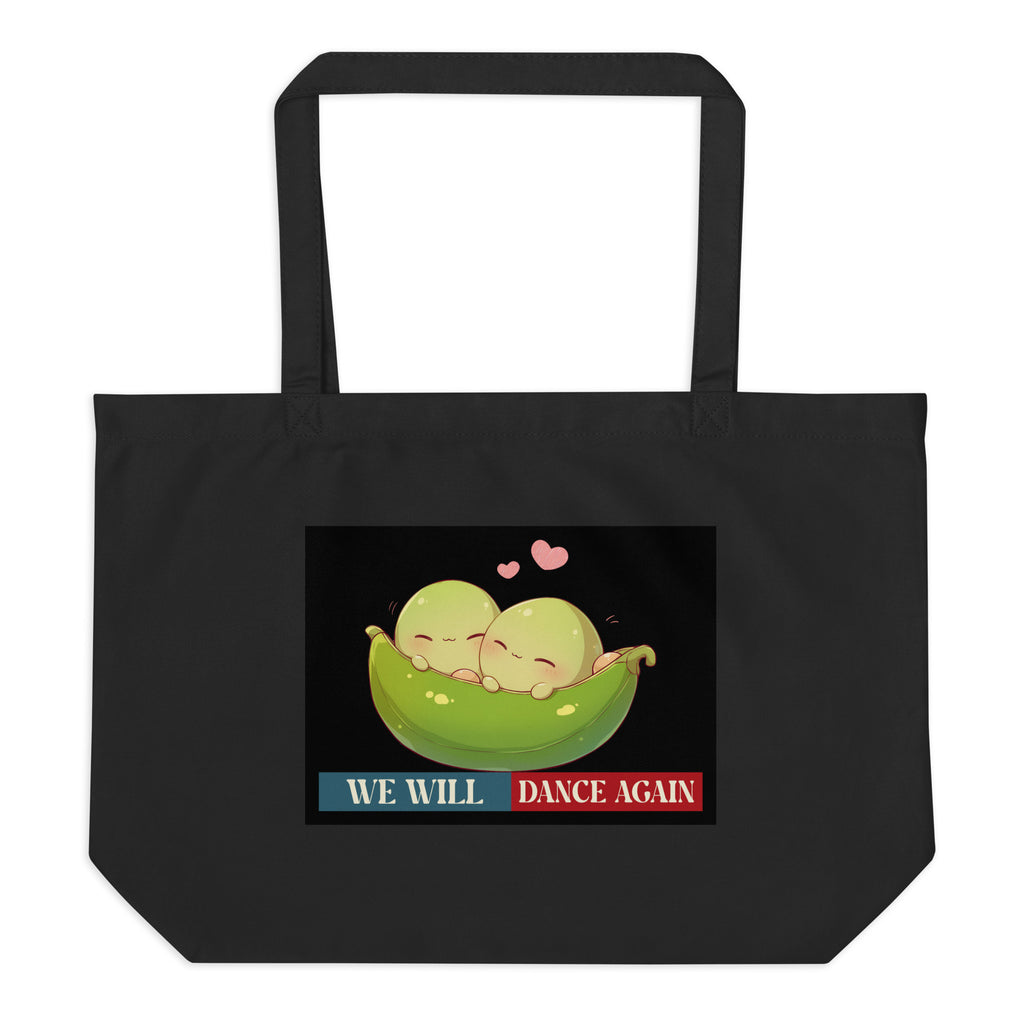 We Will Dance Again | Retro Edition | Large Organic Tote Bag Jouparty