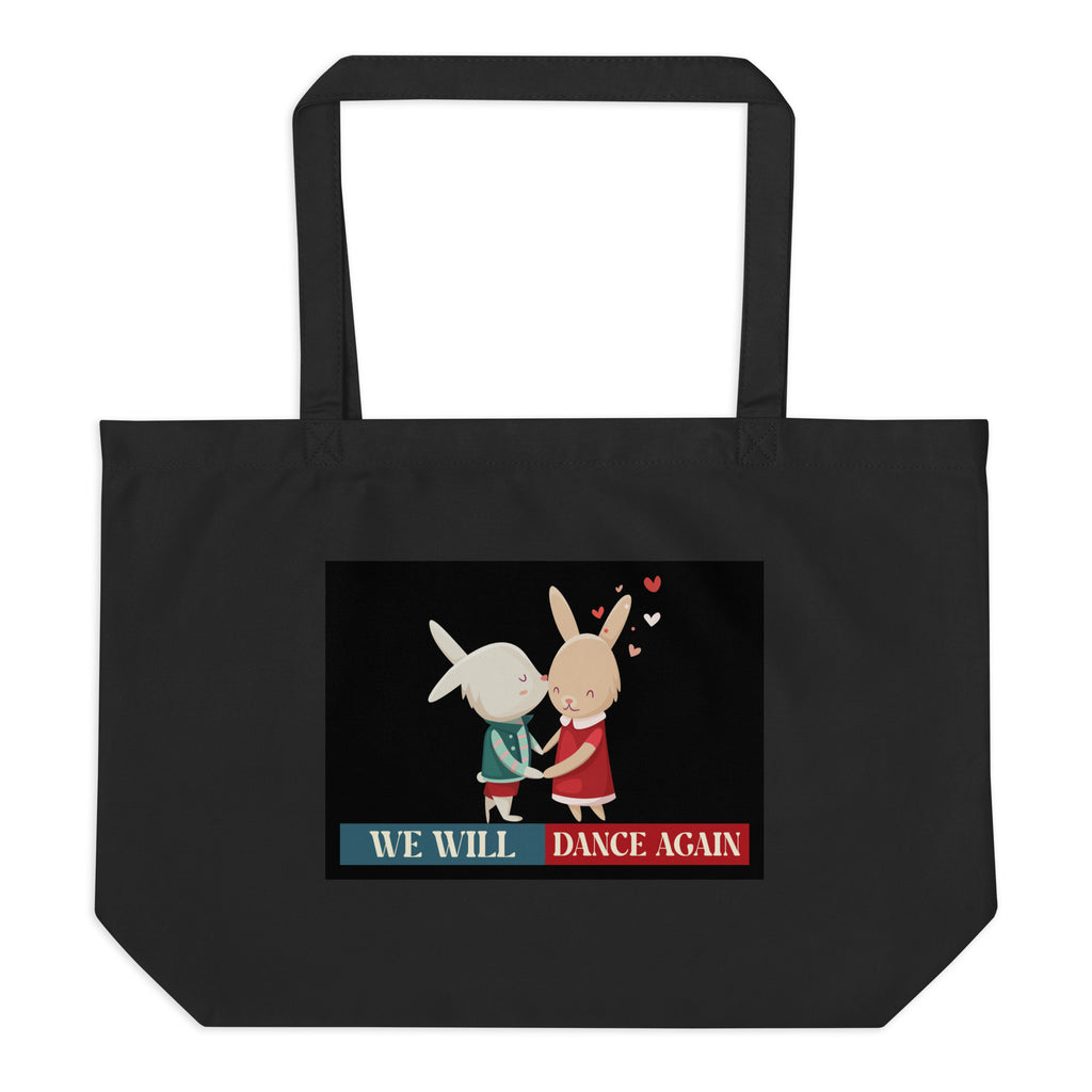 We Will Dance Again | Retro Edition | Large Organic Tote Bag