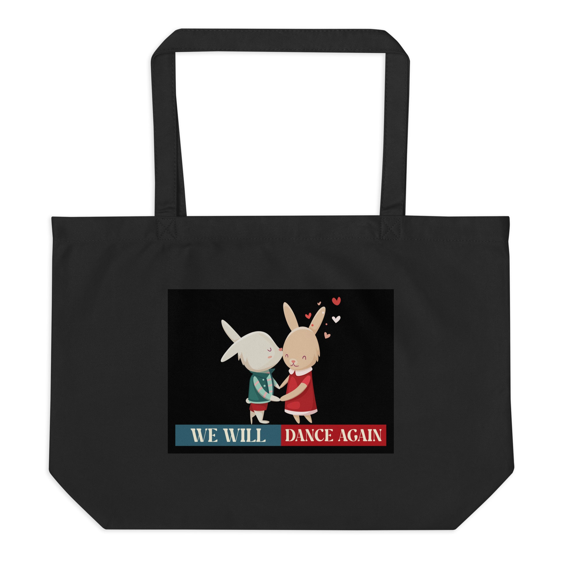 We Will Dance Again | Retro Edition | Large Organic Tote Bag