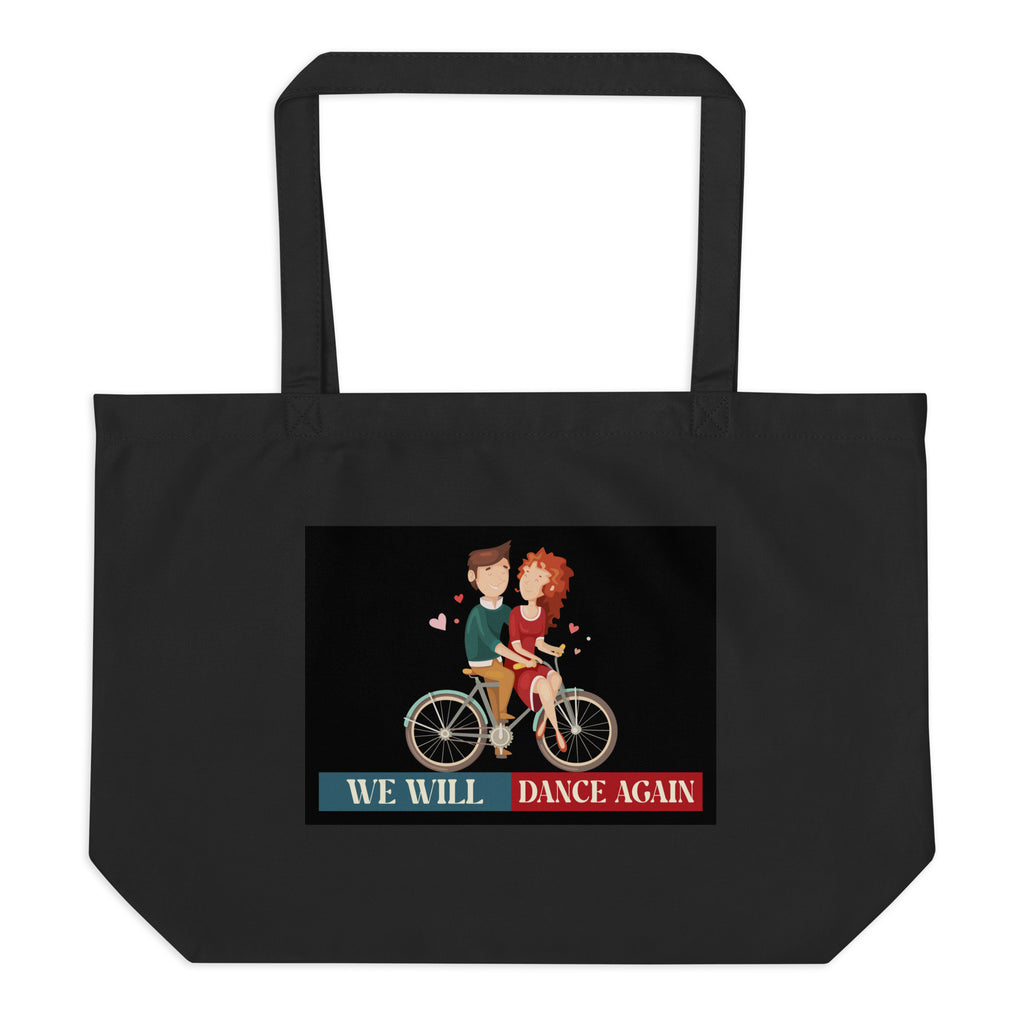 We Will Dance Again | Retro Edition | Large Organic Tote Bag Jouparty