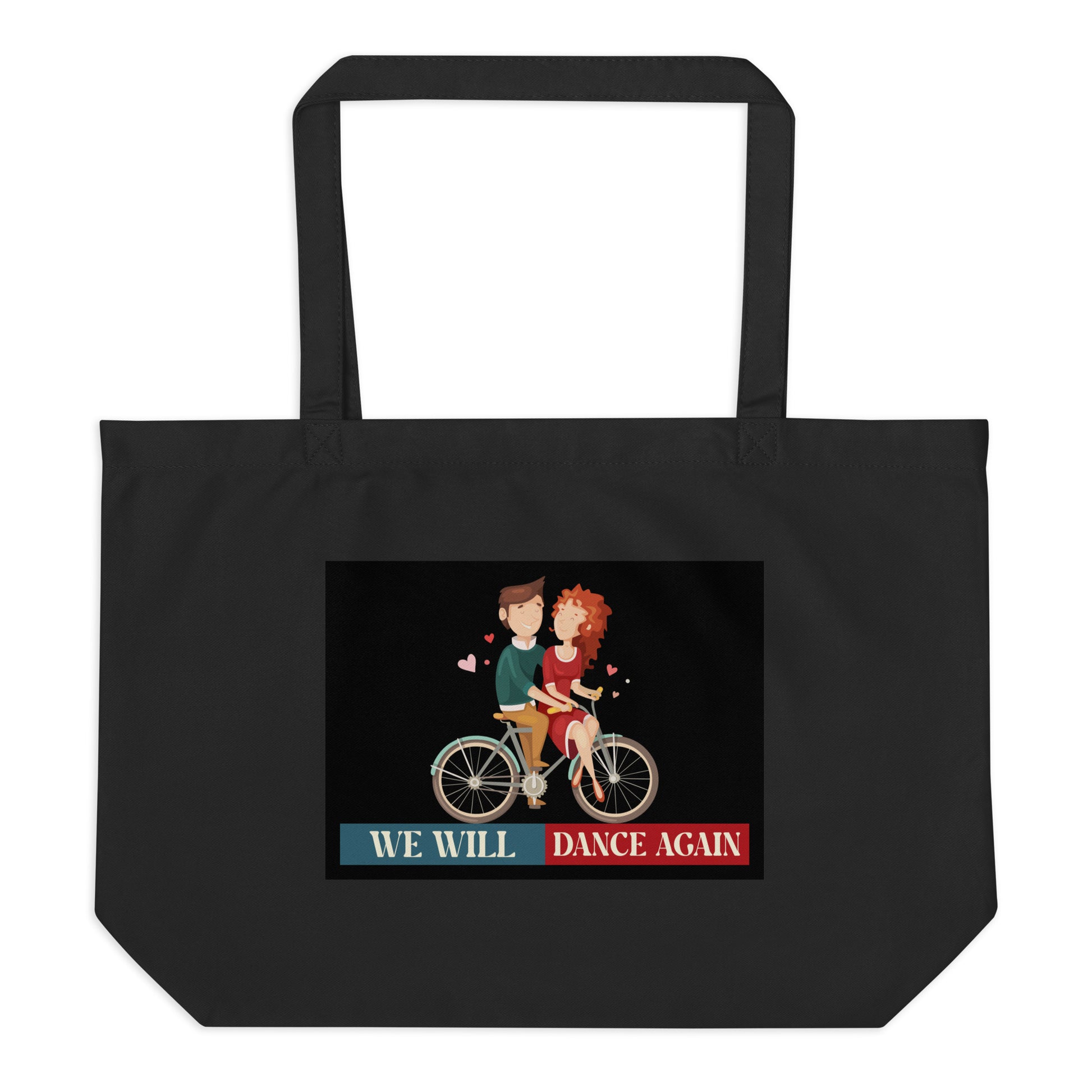 We Will Dance Again | Retro Edition | Large Organic Tote Bag Jouparty