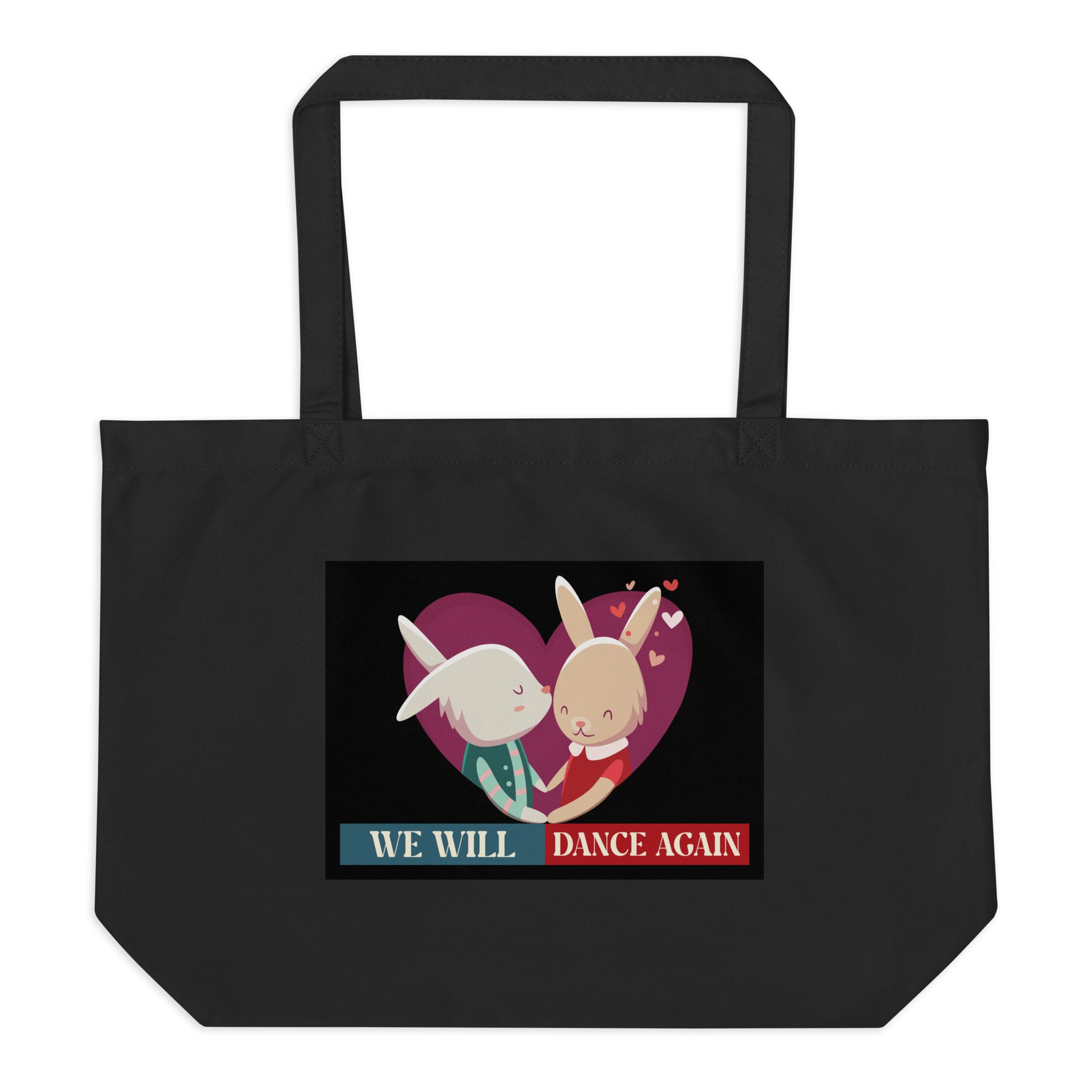 We Will Dance Again | Retro Edition | Large Organic Tote Bag
