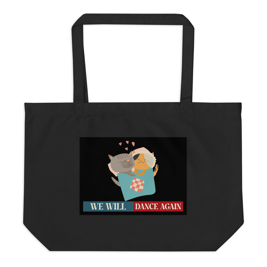 We Will Dance Again | Retro Edition | Large Organic Tote Bag Jouparty