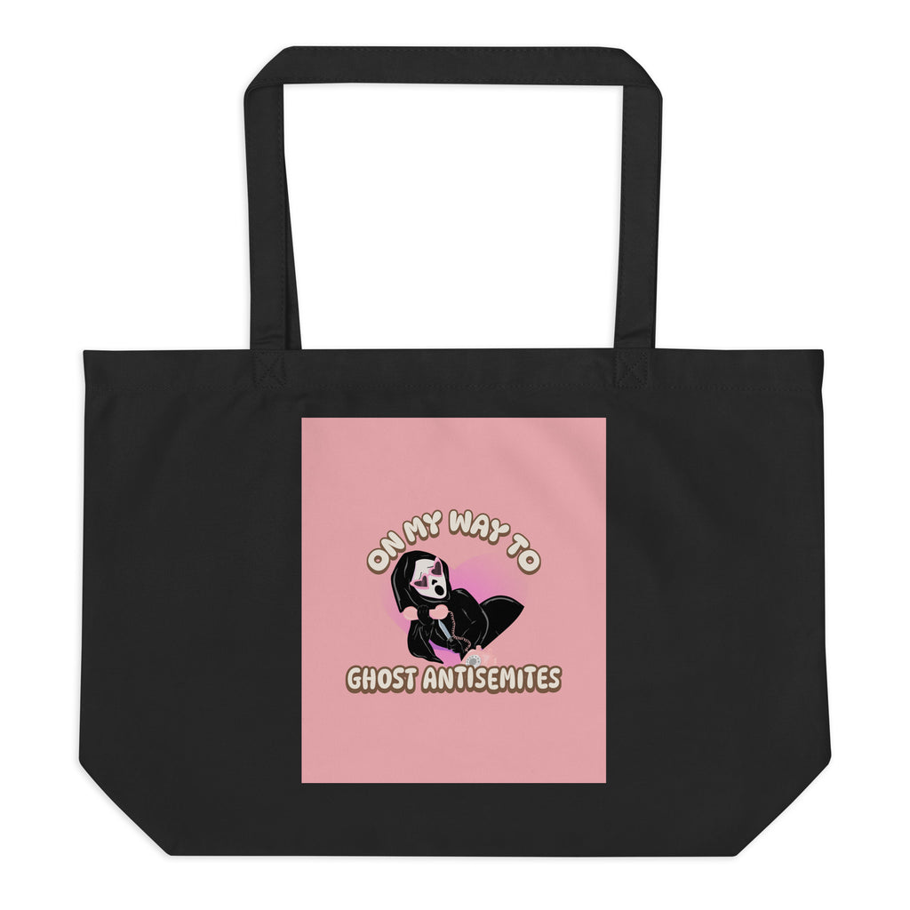 Ghost Antisemites | Large Organic Tote Bag Jouparty