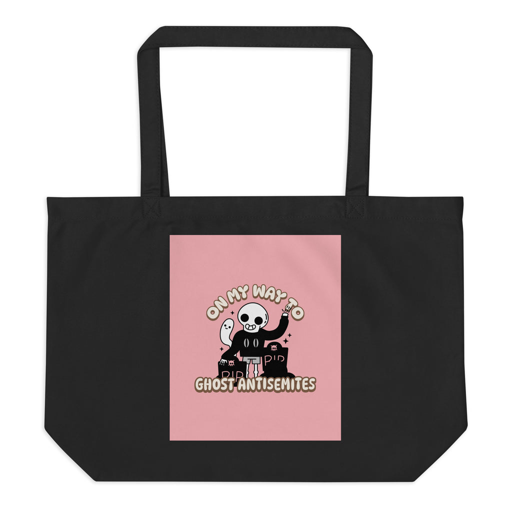 Ghost Antisemites | Large Organic Tote Bag Jouparty