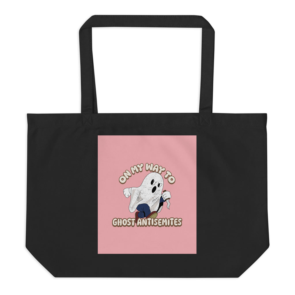 Ghost Antisemites | Large Organic Tote Bag Jouparty