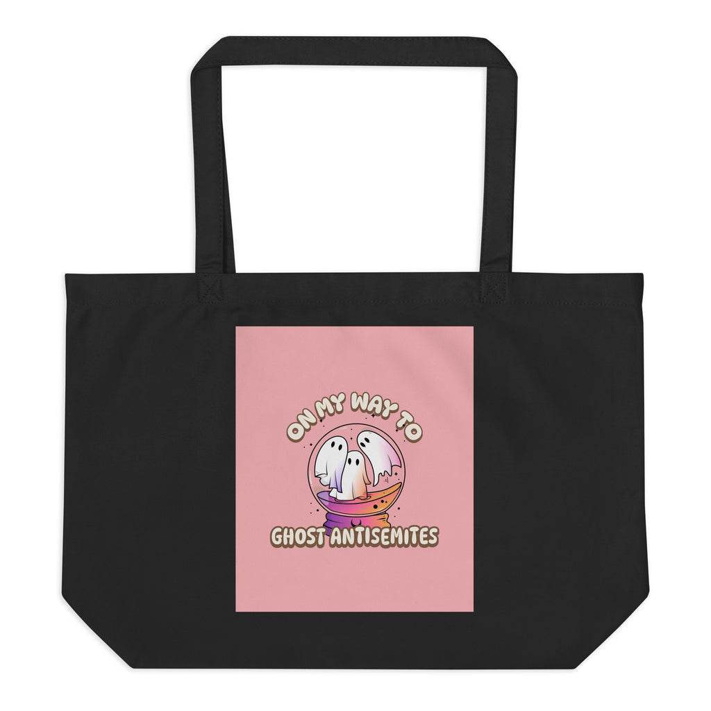 Ghost Antisemites | Large Organic Tote Bag Jouparty